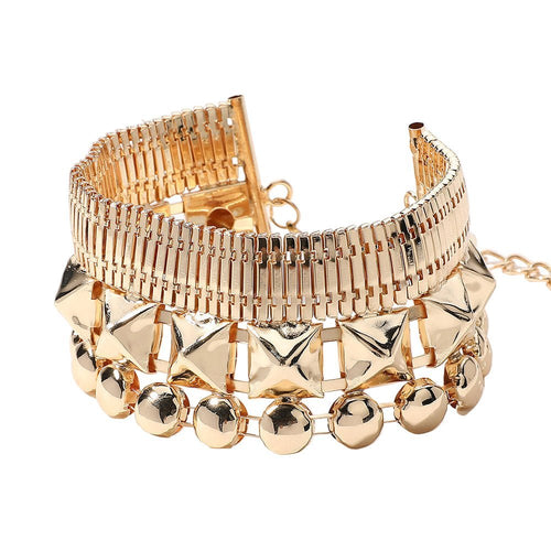 Abstract Metal Wide Bracelet - Especially Yours