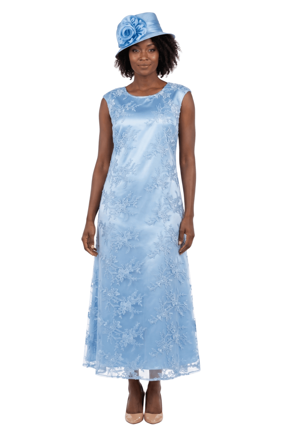 2pc Lace Dress & Hi-Lo Pull Over Lace Cape - Especially Yours