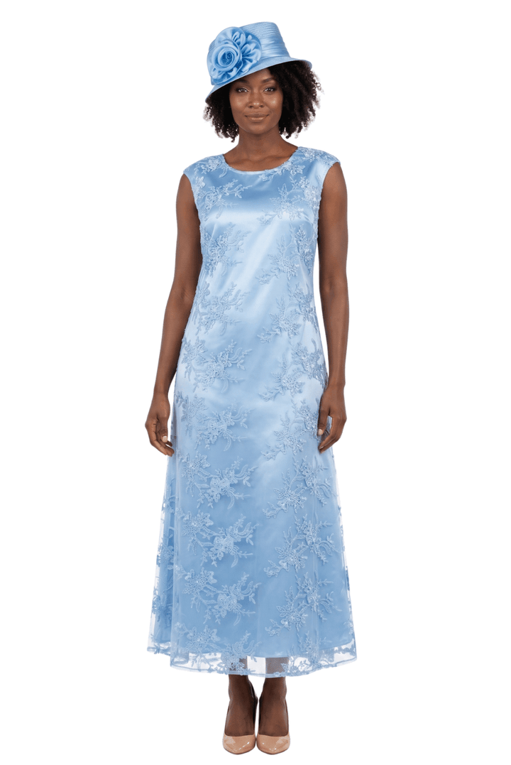 2pc Lace Dress & Hi-Lo Pull Over Lace Cape - Especially Yours