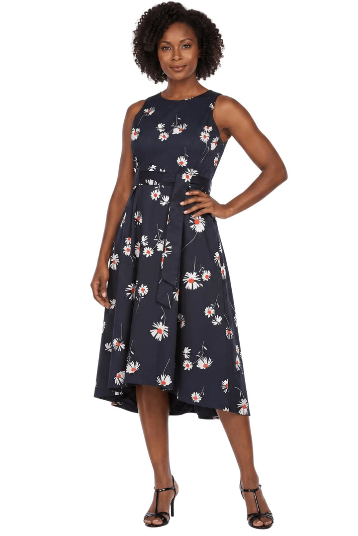Sleeveless Full Flare Hi-Lo Drs w/ Styling Belt
