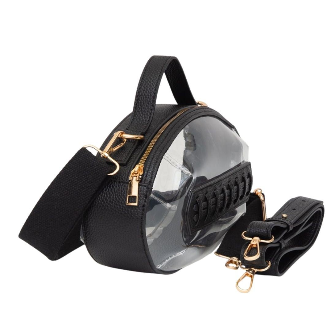 Football Shaped Transparent Crossbody Bag - Especially Yours
