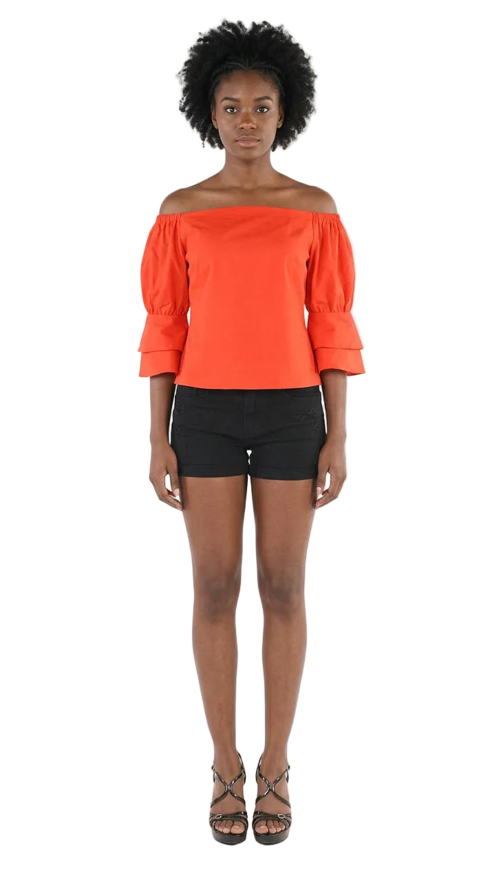 Ruffled Off the Shoulder Blouse -81539