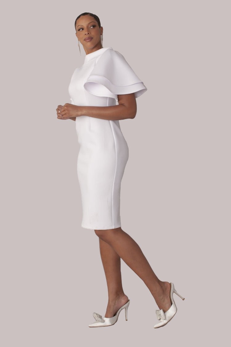 Tiered Bell - Sleeve Midi Dress - 82145 - Especially Yours