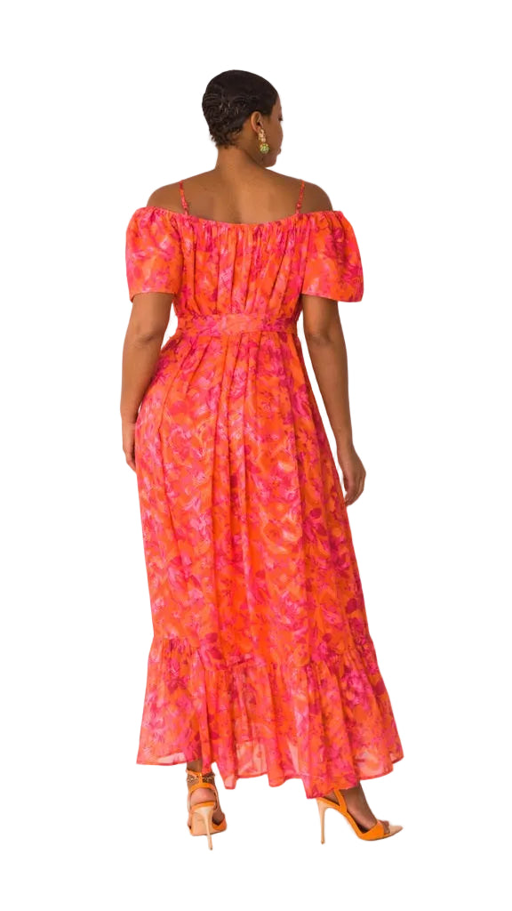 Sunset Bloom Maxi Dress - 82376