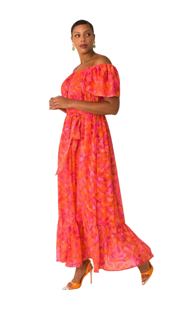 Sunset Bloom Maxi Dress - 82376
