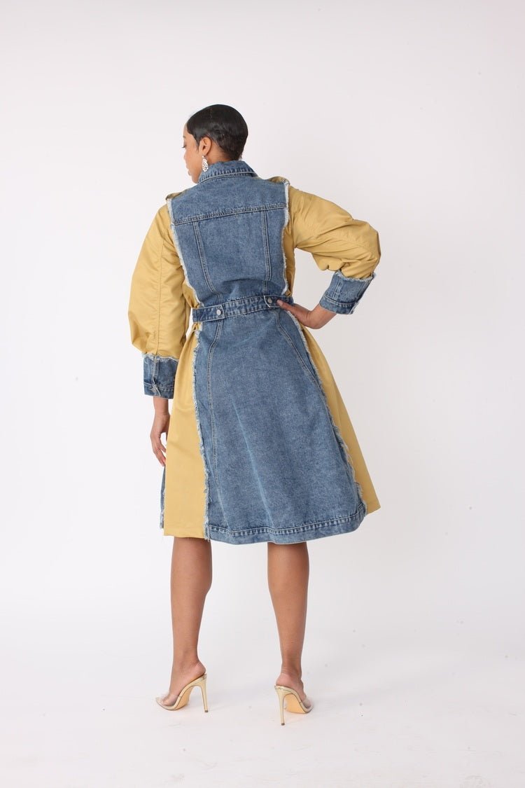 Two Tone Denim Dress - 82397 - Especially Yours
