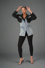 DENIM / BLACK