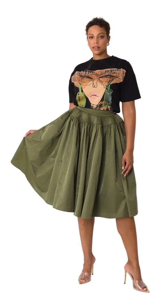 Full Circle Taffeta Skirt - 82650