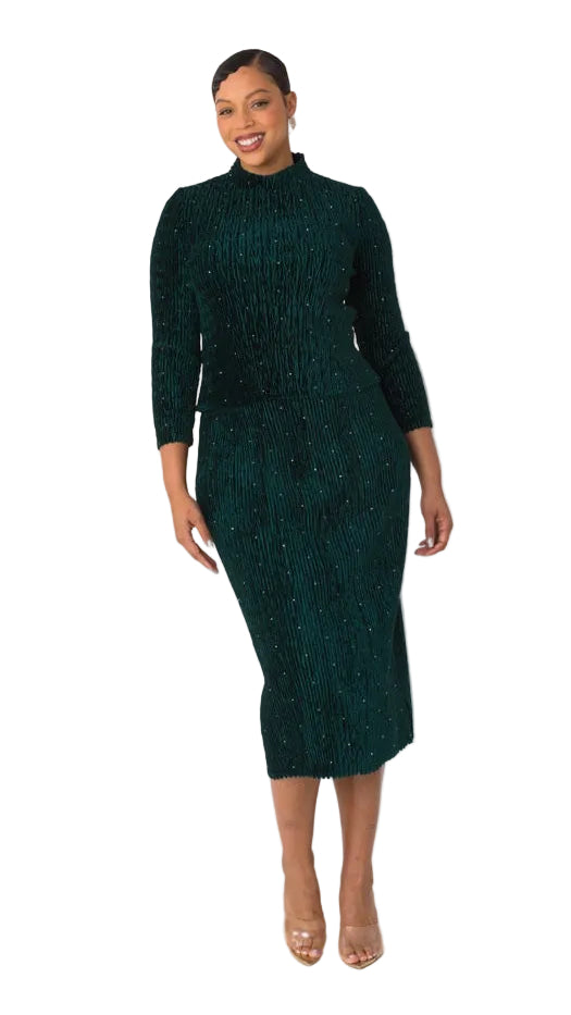 Velvet Midi Skirt Set | 82767