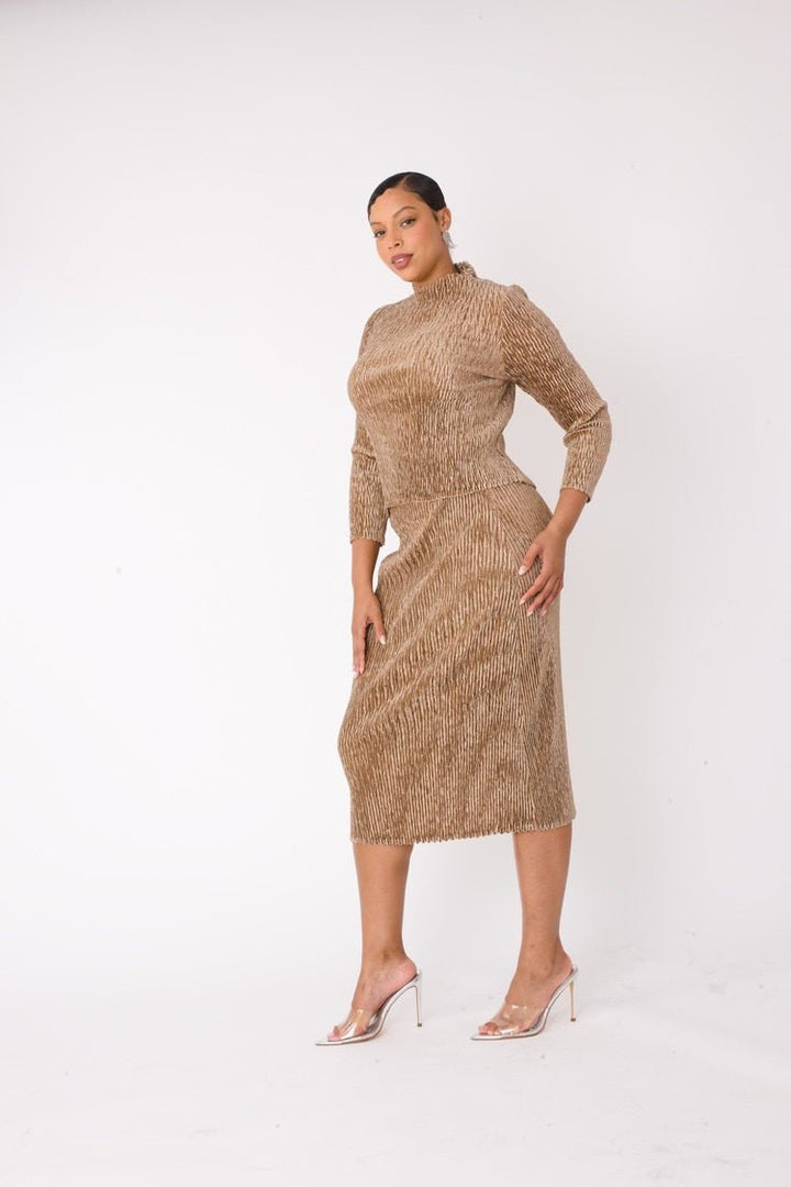 Velvet Midi Skirt Set | 82767 - Especially Yours