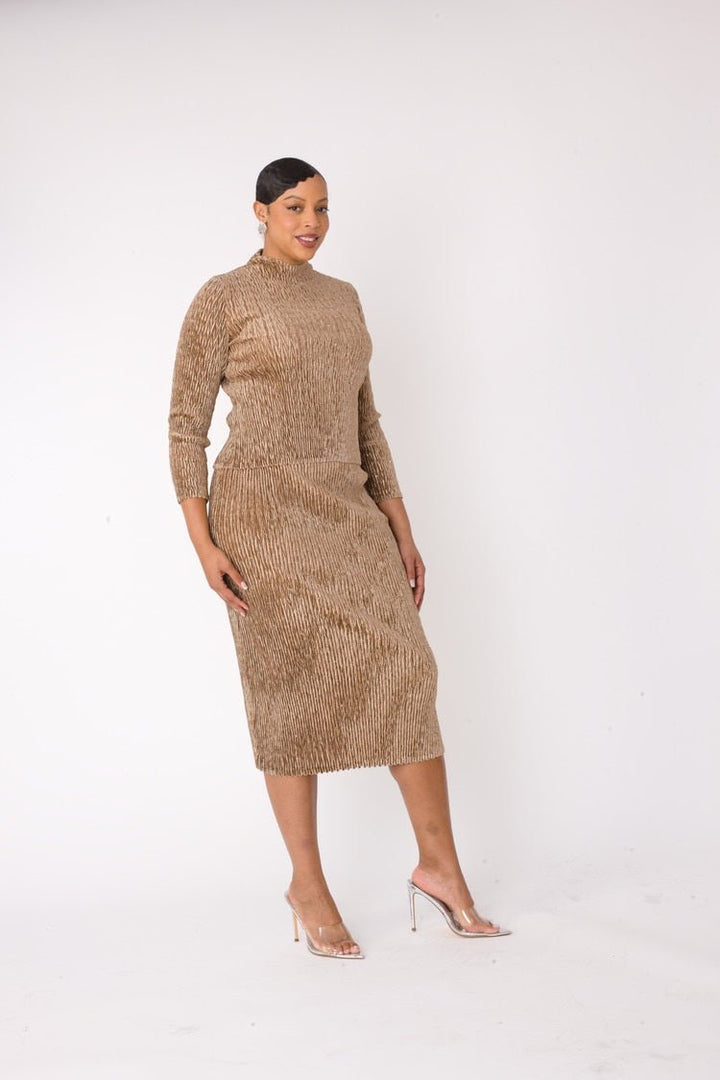 Velvet Midi Skirt Set | 82767 - Especially Yours