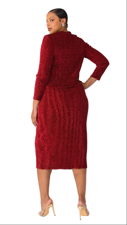 Velvet Midi Skirt Set | 82767