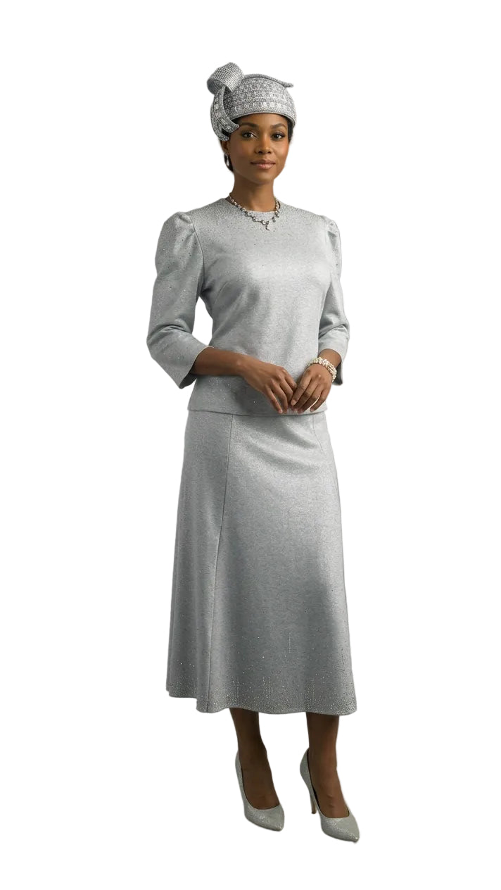2-Piece Long Sleeve Mid-Length Dress 841