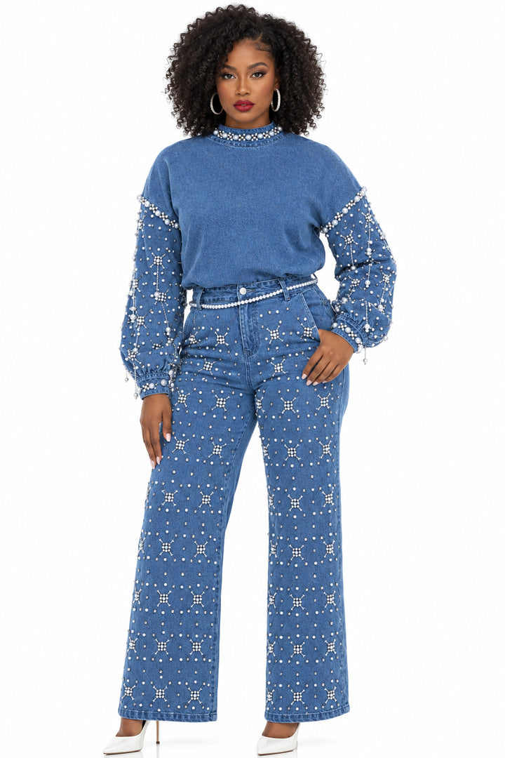 Donna Vinci Jeans, Style 8522-J - Denim Top
