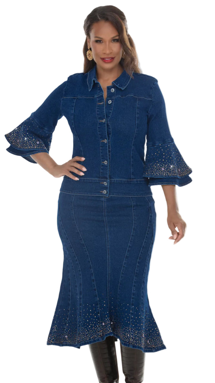 Donna Vinci Jeans, Style 8523-J - Denim Jacket