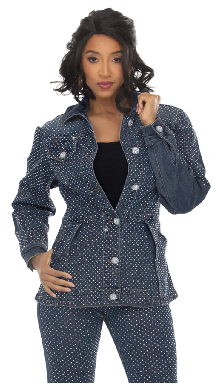 Donna Vinci Jeans, Style 8525-J - Denim Jacket