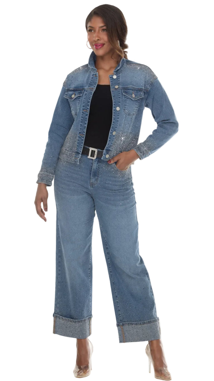 Donna Vinci Jeans, Style 8526-J - Denim Jacket