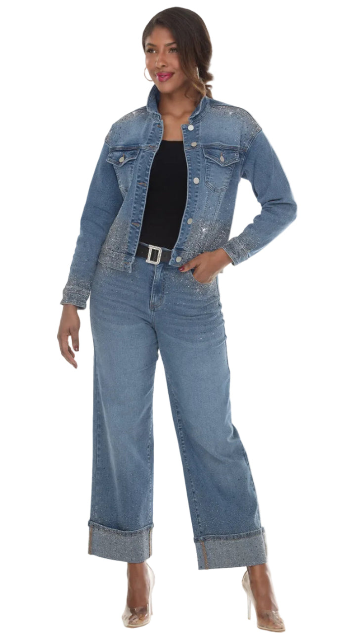 Donna Vinci Jeans, Style 8526-J - Denim Jacket
