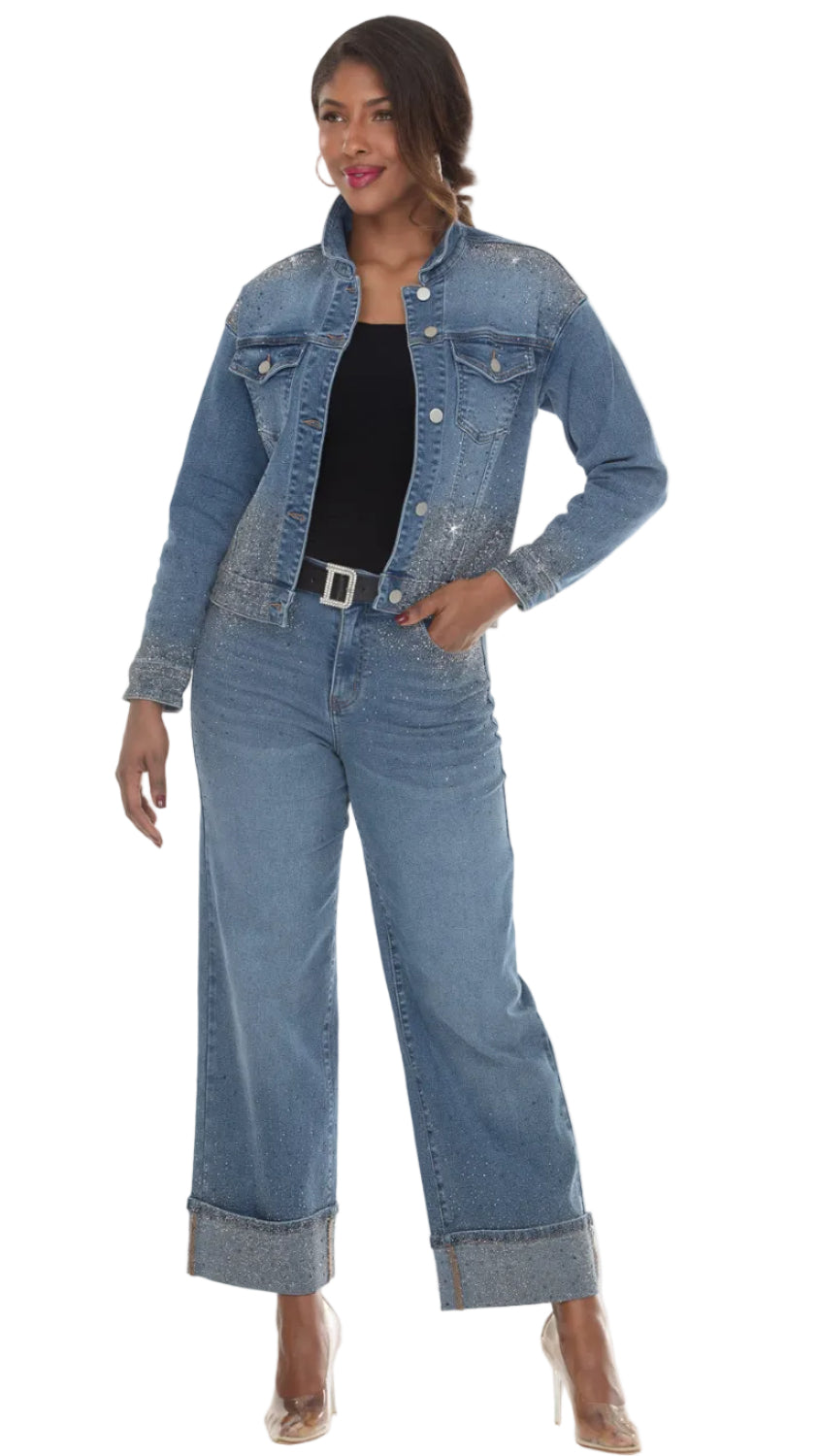 Donna Vinci Jeans, Style 8526-P - Denim Pant