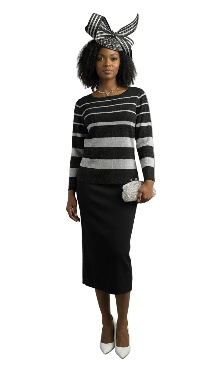 2-Piece Long Sleeve Mid-Length Dress 854