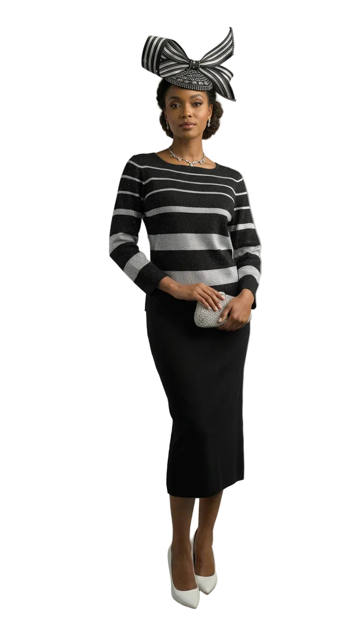 2-Piece Long Sleeve Mid-Length Dress 854
