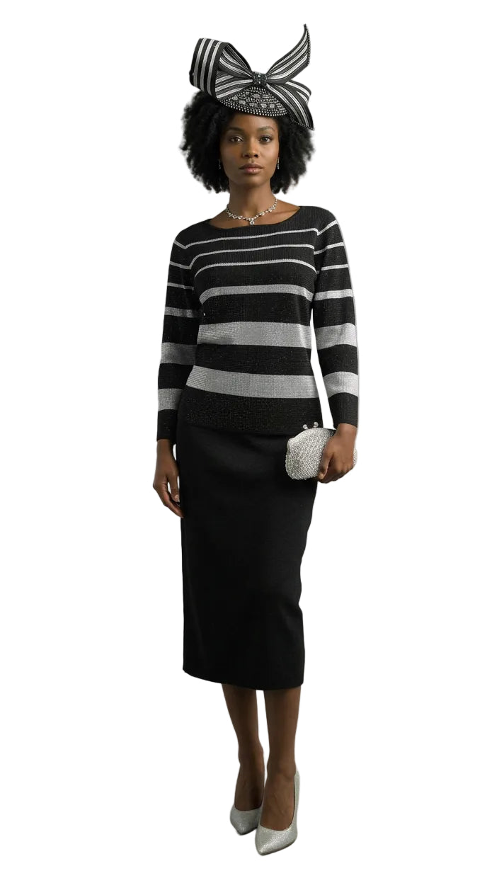 2-Piece Long Sleeve Mid-Length Dress 854
