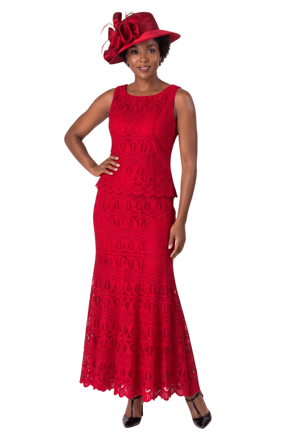 3pc Lux Lace Skirt Suit w/ Scallop Hems - Especially Yours