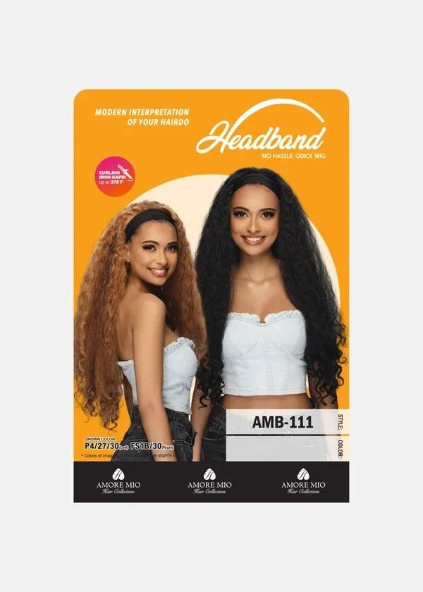 26” LOOSE BURMESE CURLY HEAD BAND WIG By Amore Mio - Especially Yours