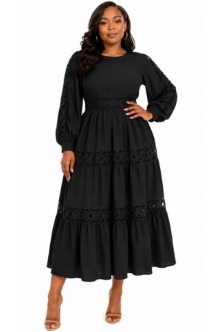Enchanted Meadows Tiered Midi Dress - 83017 - Especially Yours