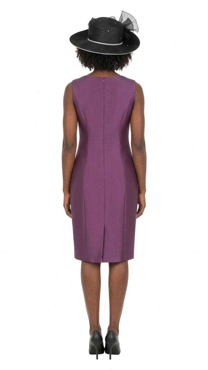 Floral Brocade Dress&Silky Twill Ruffle Coat Set