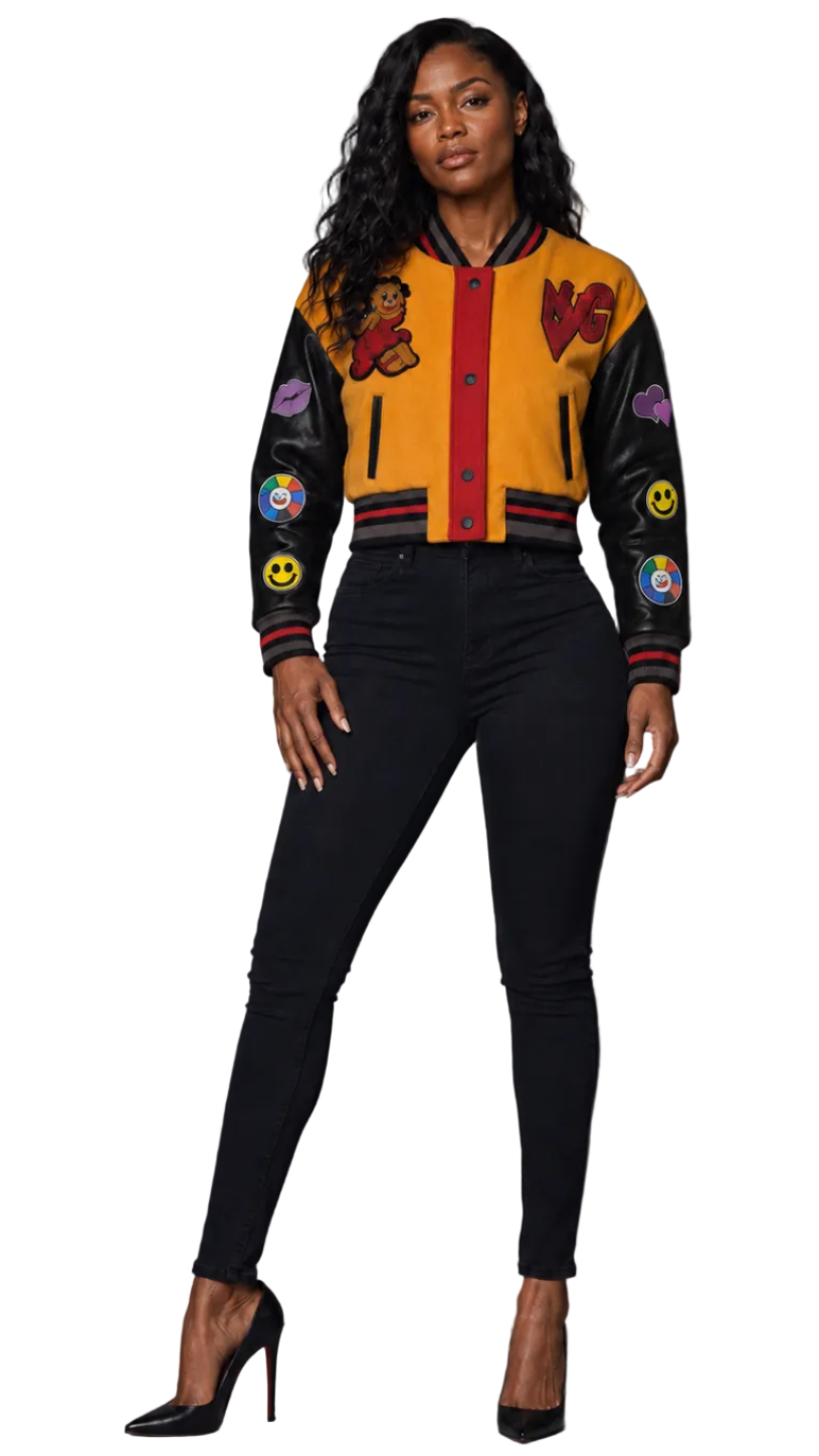 Betty Boop Varsity Crop Jacket - 82236