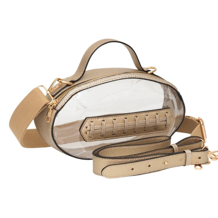 Football Shaped Transparent Crossbody Bag - Especially Yours