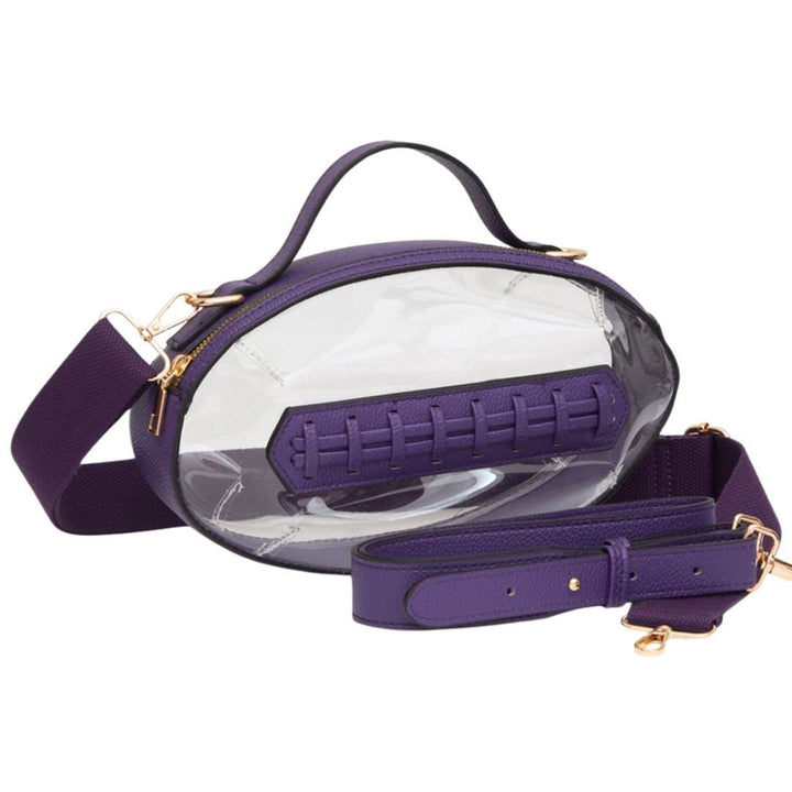 Football Shaped Transparent Crossbody Bag - Especially Yours