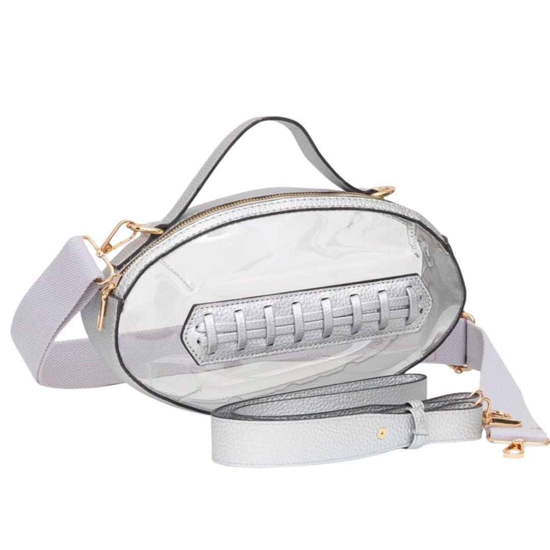 Football Shaped Transparent Crossbody Bag - Especially Yours