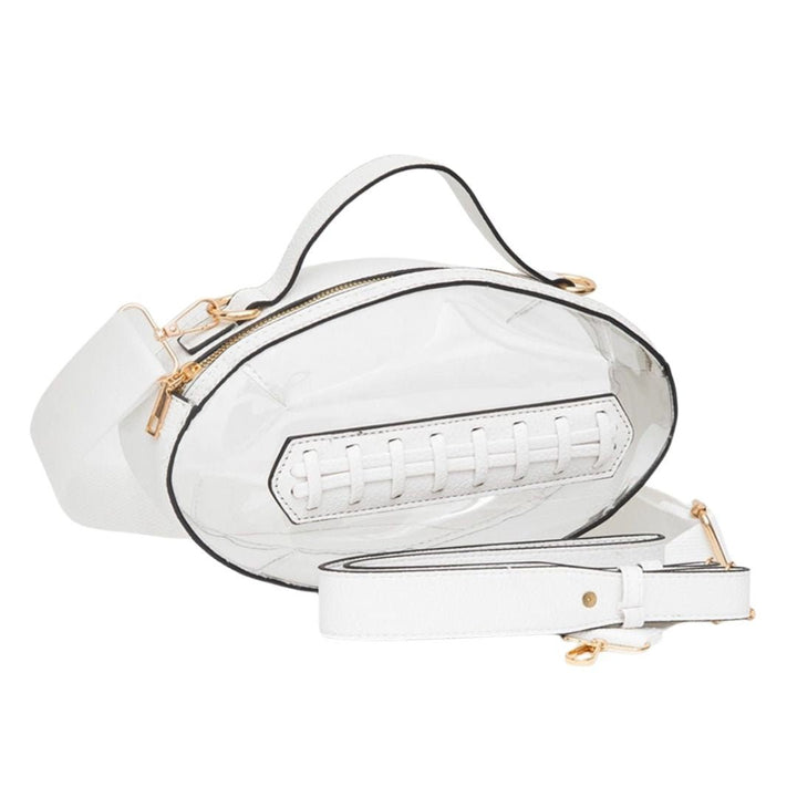 Football Shaped Transparent Crossbody Bag - Especially Yours