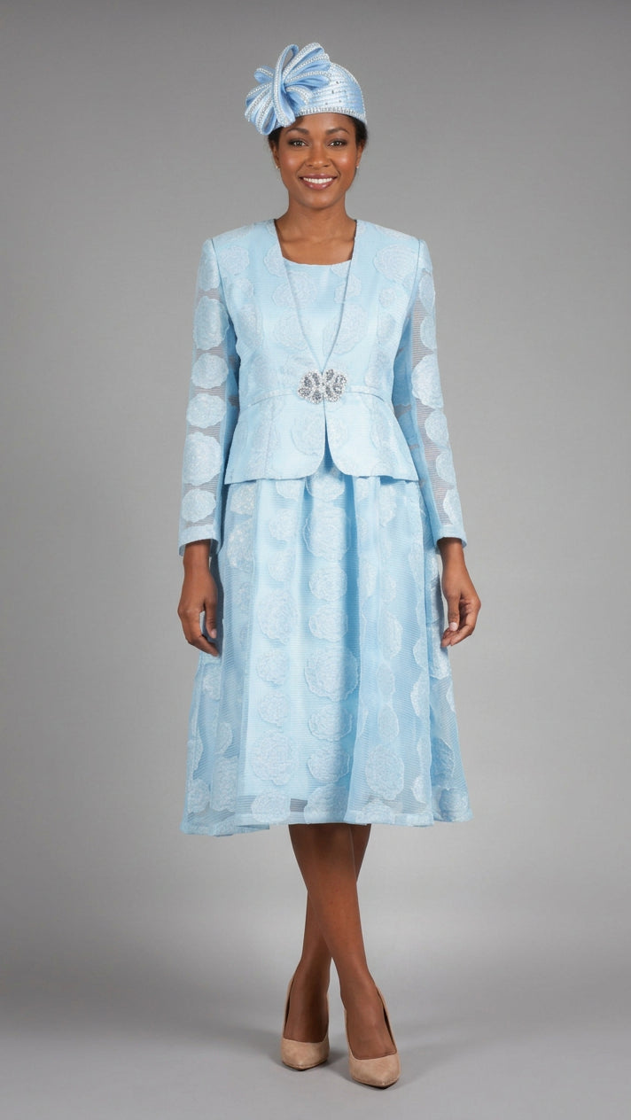 2pc Rose Organza A-line Bolero Jkt Dress