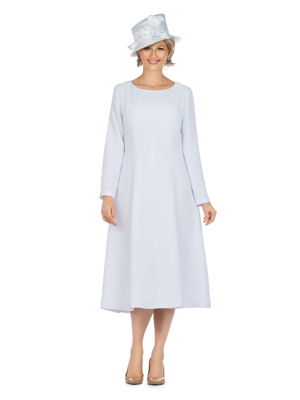 1pc Paneled A-line Simple Dress - Plus Size - Especially Yours