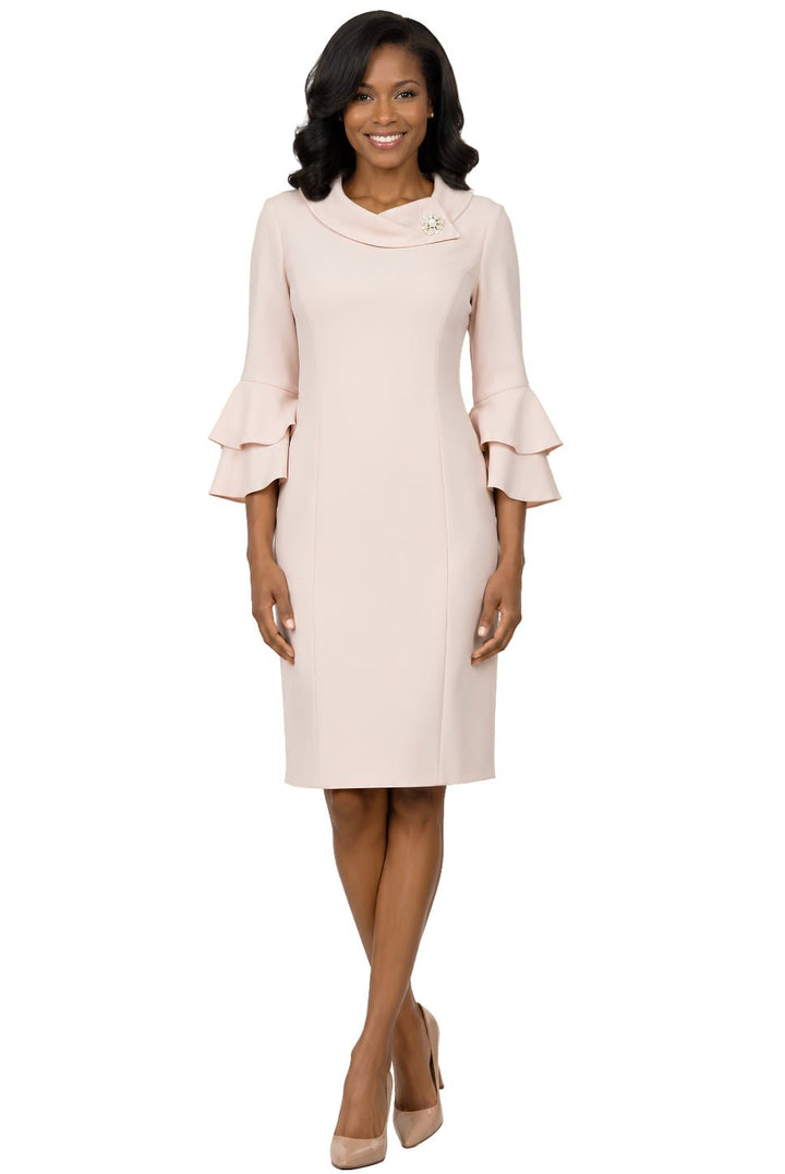 Draped Collar Bell Sleeve Shift Dress – Giovanna Apparel - Especially Yours