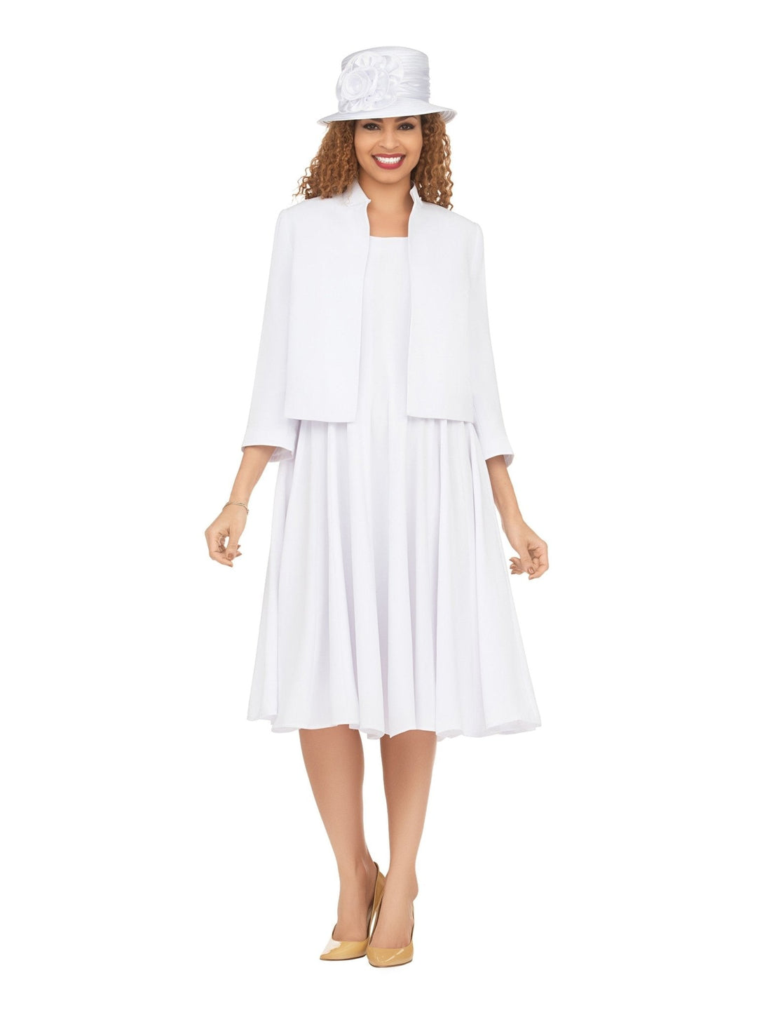 2pc Multi - Paneled Flare Dress w/ Jkt - Plus size - Especially Yours