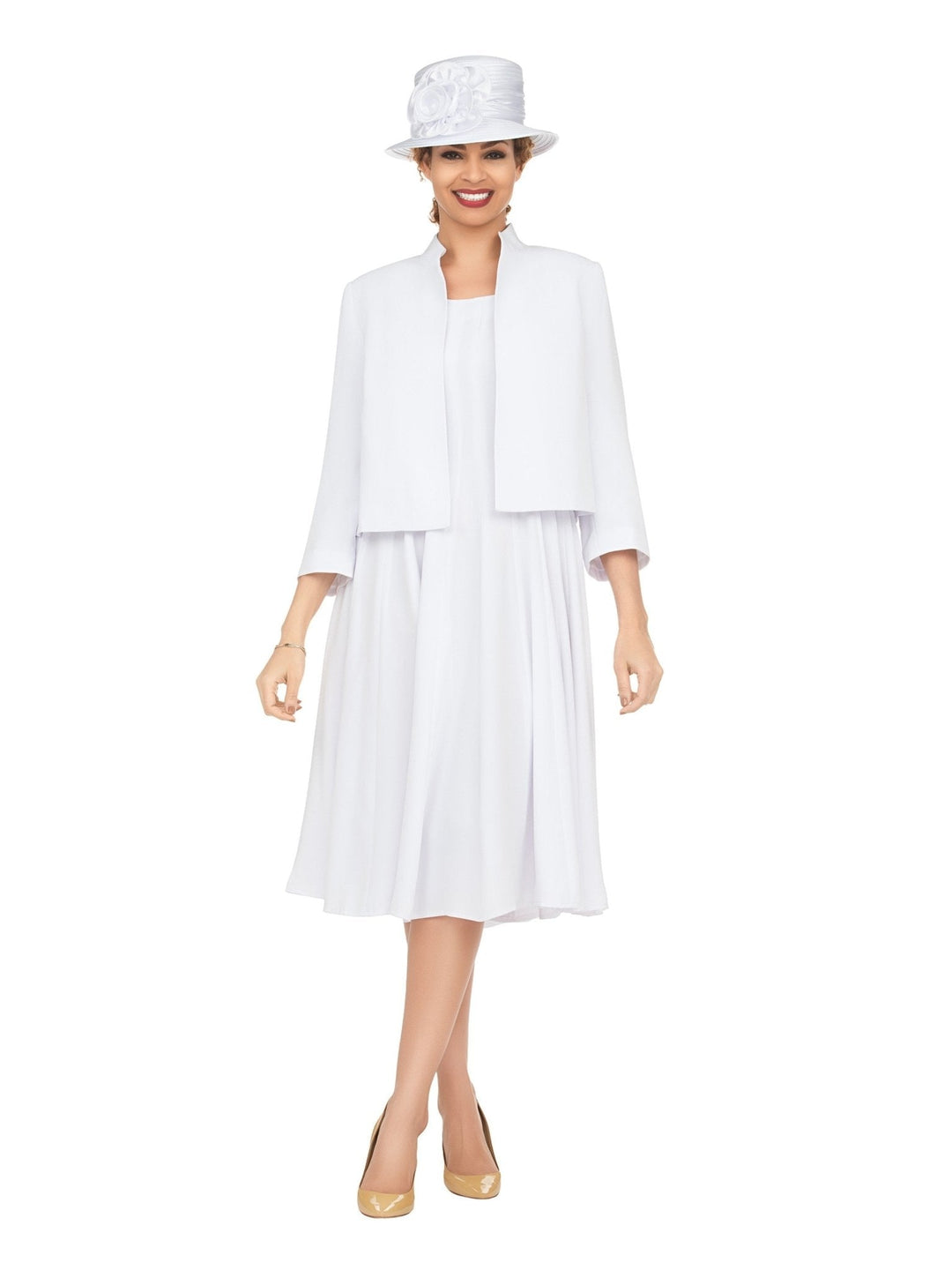 2pc Multi - Paneled Flare Dress w/ Jkt - Plus size - Especially Yours