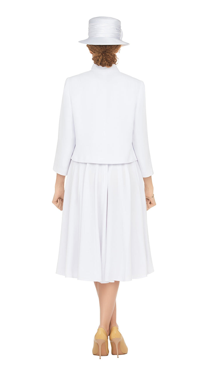 2pc Multi-Paneled Flare Dress w/ Jkt-Plus size