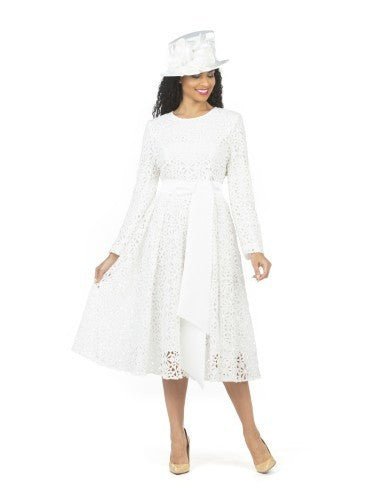 1pc LS A-line Lace Drs w/ Belt - Especially Yours