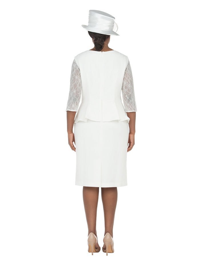 3/4 Slv Shift Drs w/ Peplum Waist and Sequins - Especially Yours