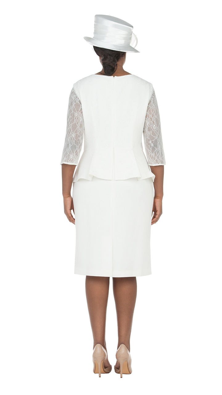 3/4 Slv Shift Drs w/ Peplum Waist and Sequins