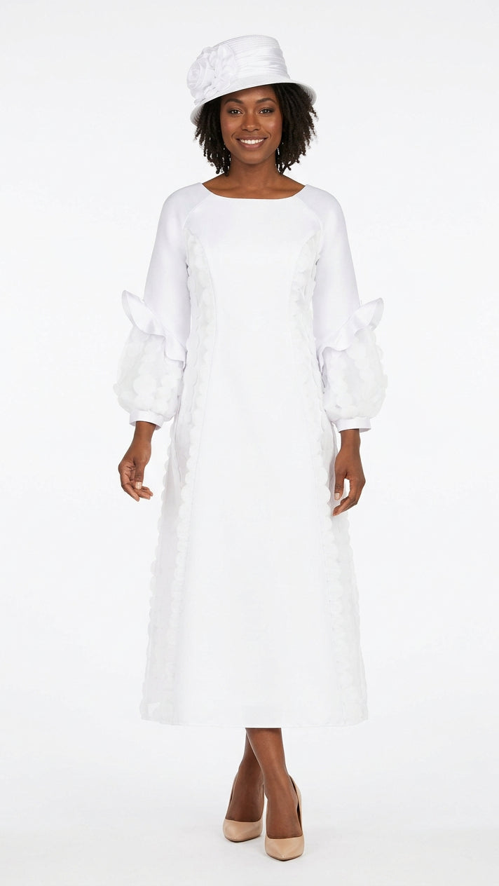 A-line Balloon Slv Drs w/ Circles Design-Plus