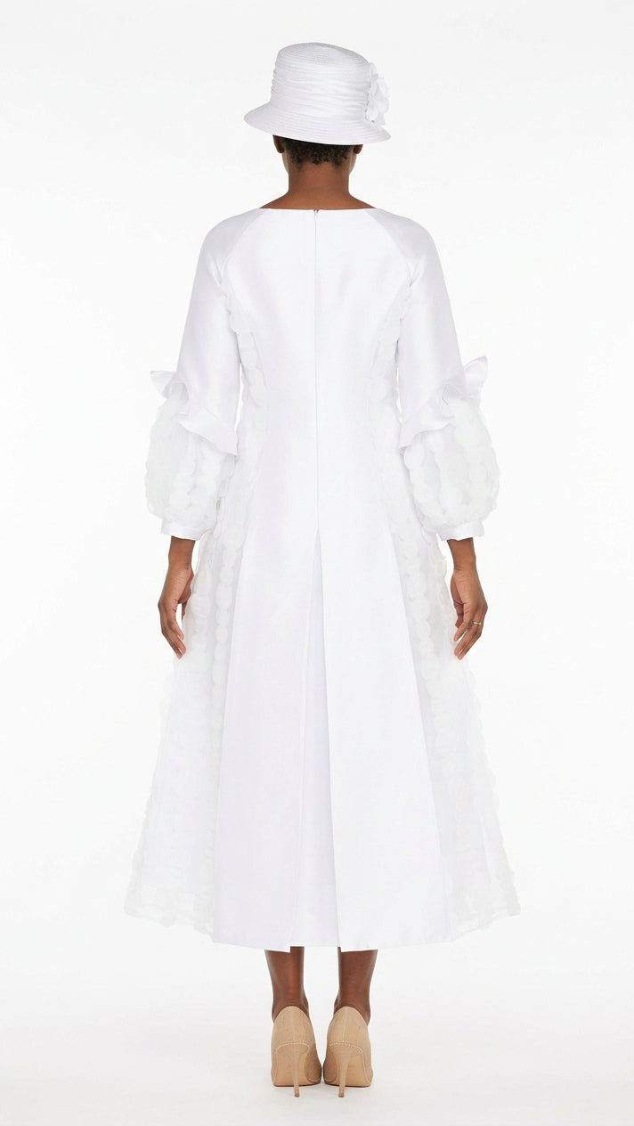 A-line Balloon Slv Drs w/ Circles Design-Plus