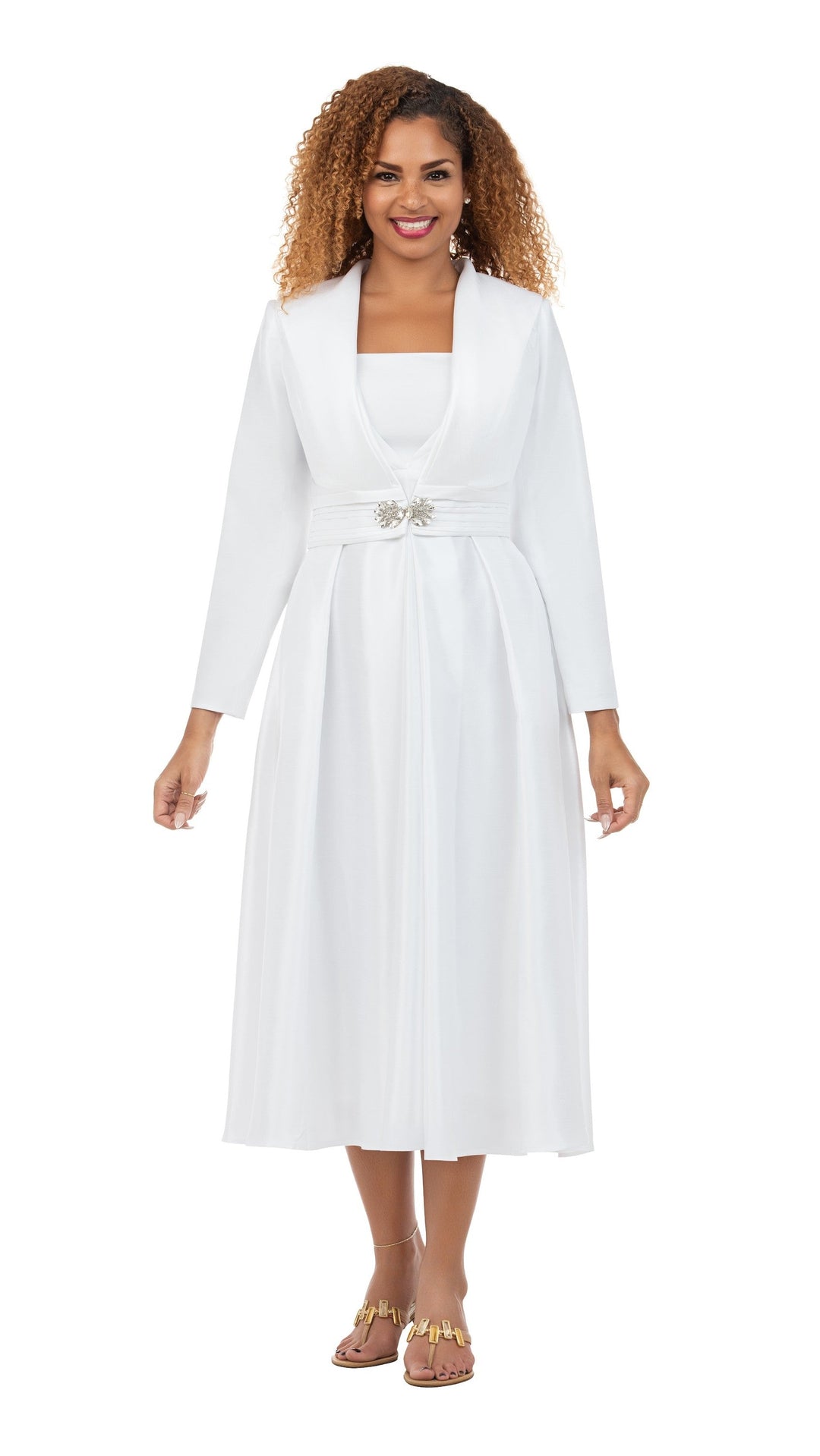 Luxe Shantung 2pc Midi Dress&Bolero Jacket - Plus