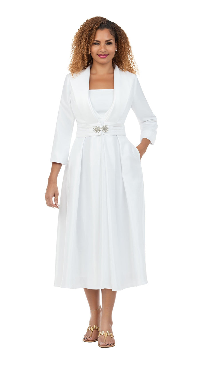 Luxe Shantung 2pc Midi Dress&Bolero Jacket - Plus