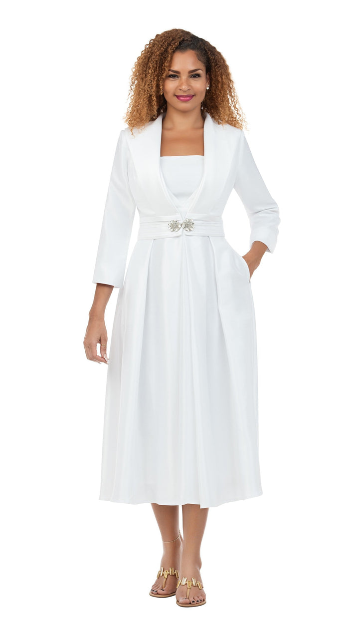 Luxe Shantung 2pc Midi Dress & Bolero Jacket Set