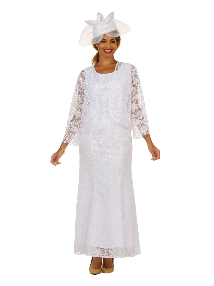 2pc Lace Maxi Dress w/ Sheer Bolero Jacket - Plus - Especially Yours